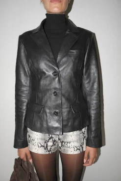 Musier Paris blazer en cuir tosca