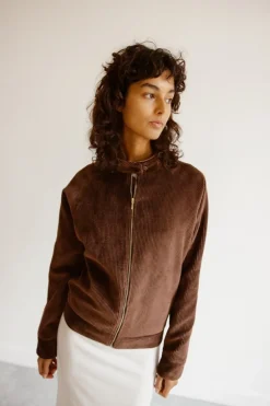 Musier Paris blouson en velours skyros