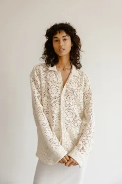 Musier Paris chemise en macramé maraj