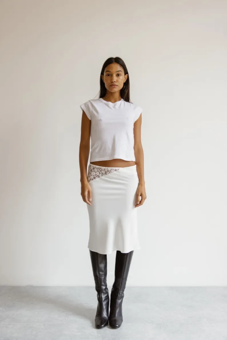 Musier Paris jupe en satin trimiti