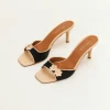 Musier Paris mules en satin canaries