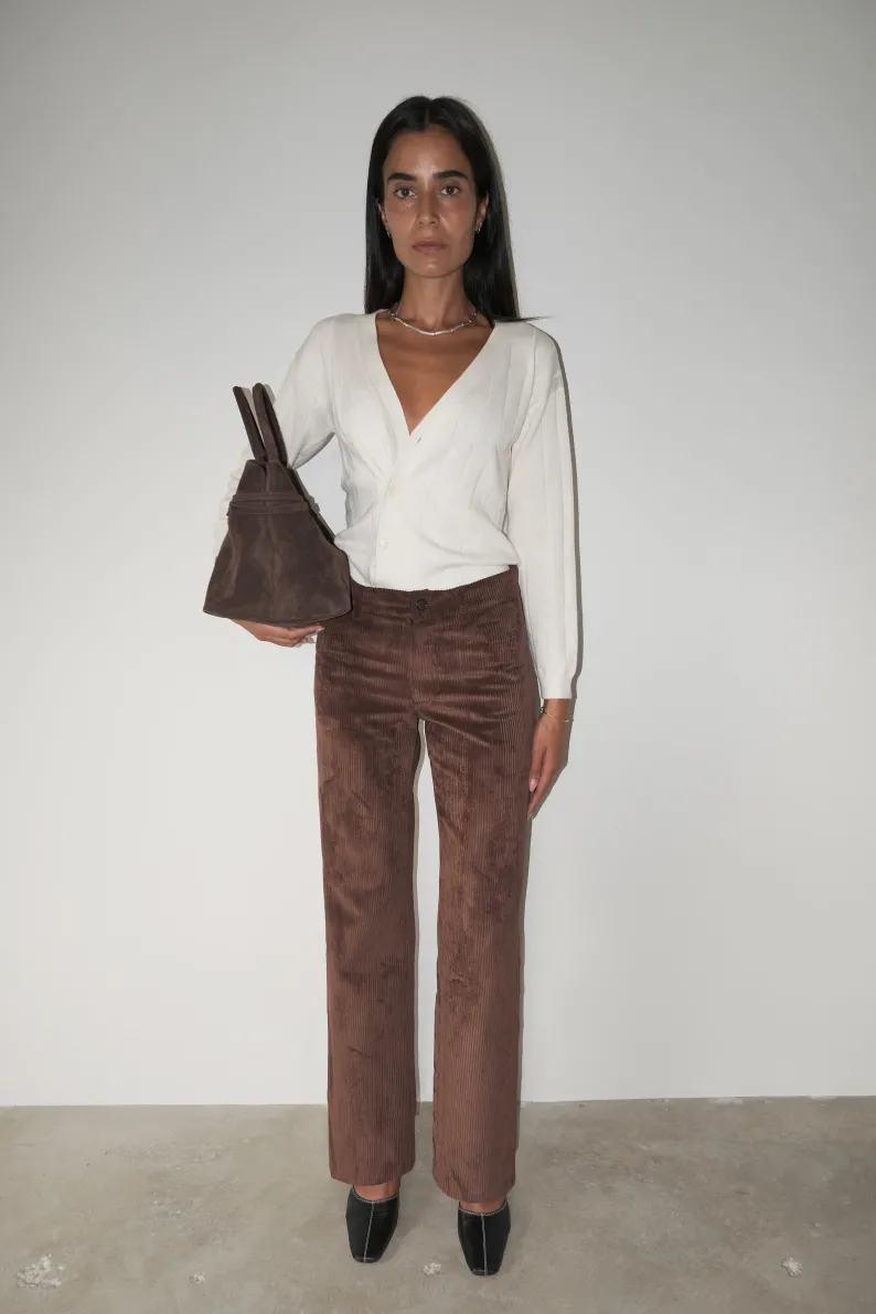 Musier Paris pantalon en velours côtélé cool