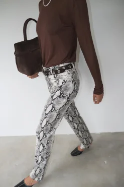 Musier Paris pantalon imprimé python kaa
