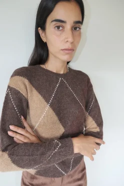 Musier Paris pull losange burli