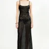 Musier Paris robe longue brodée shine