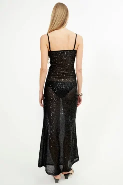 Musier Paris robe longue brodée shine