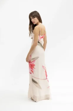 Musier Paris robe longue imprimée avina