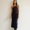 Musier Paris robe midi en dévoré folegandros