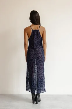 Musier Paris robe midi en dévoré folegandros