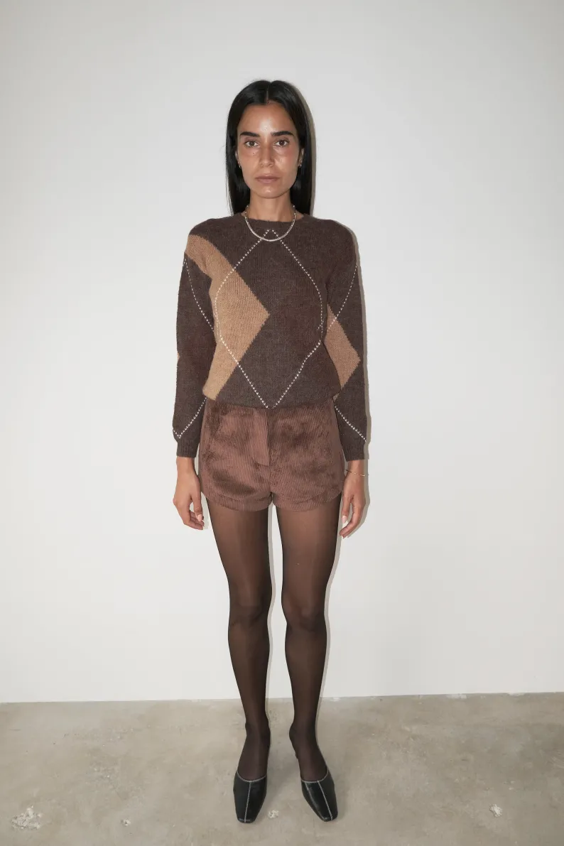Musier Paris short en velours caity