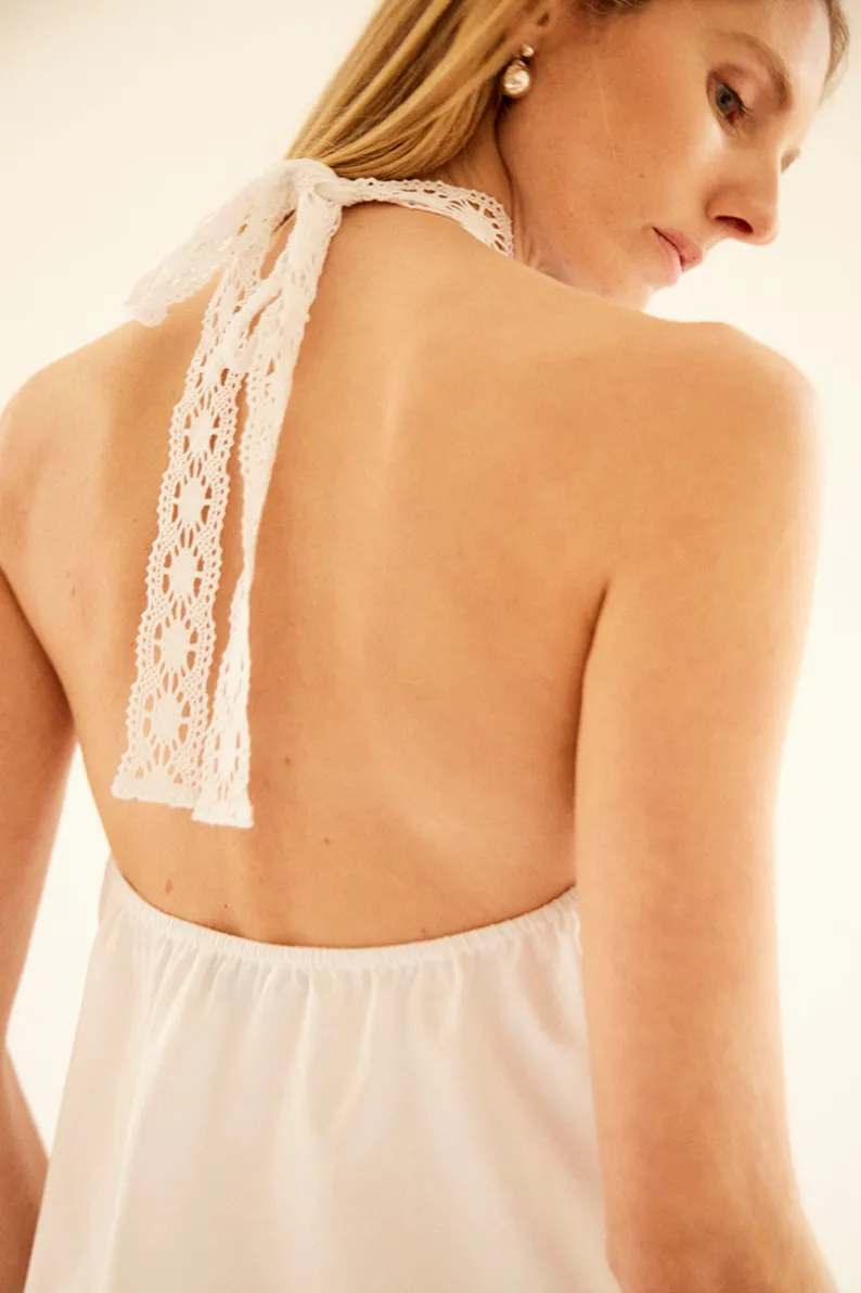Musier Paris top dos nu pizzo