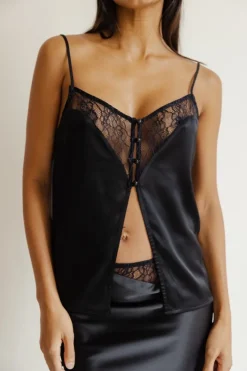 Musier Paris top lingerie en satin capri