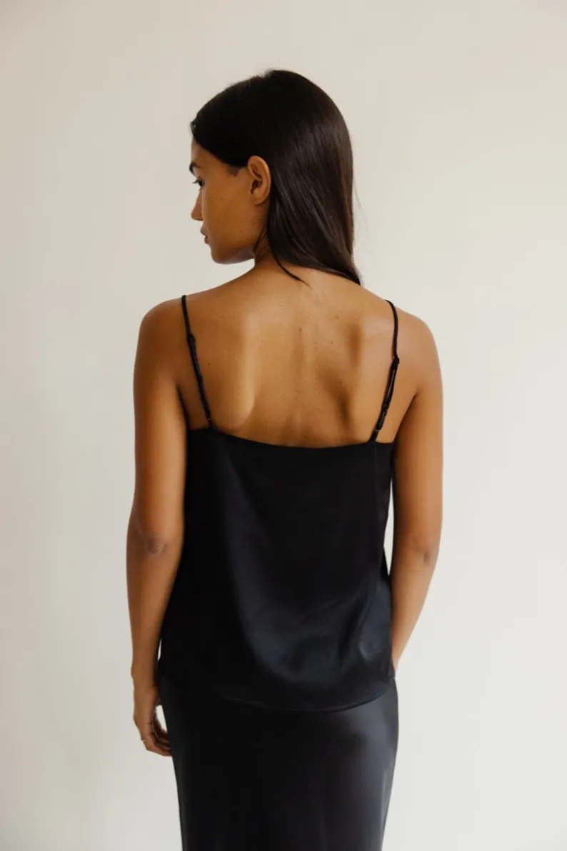 Musier Paris top lingerie en satin capri