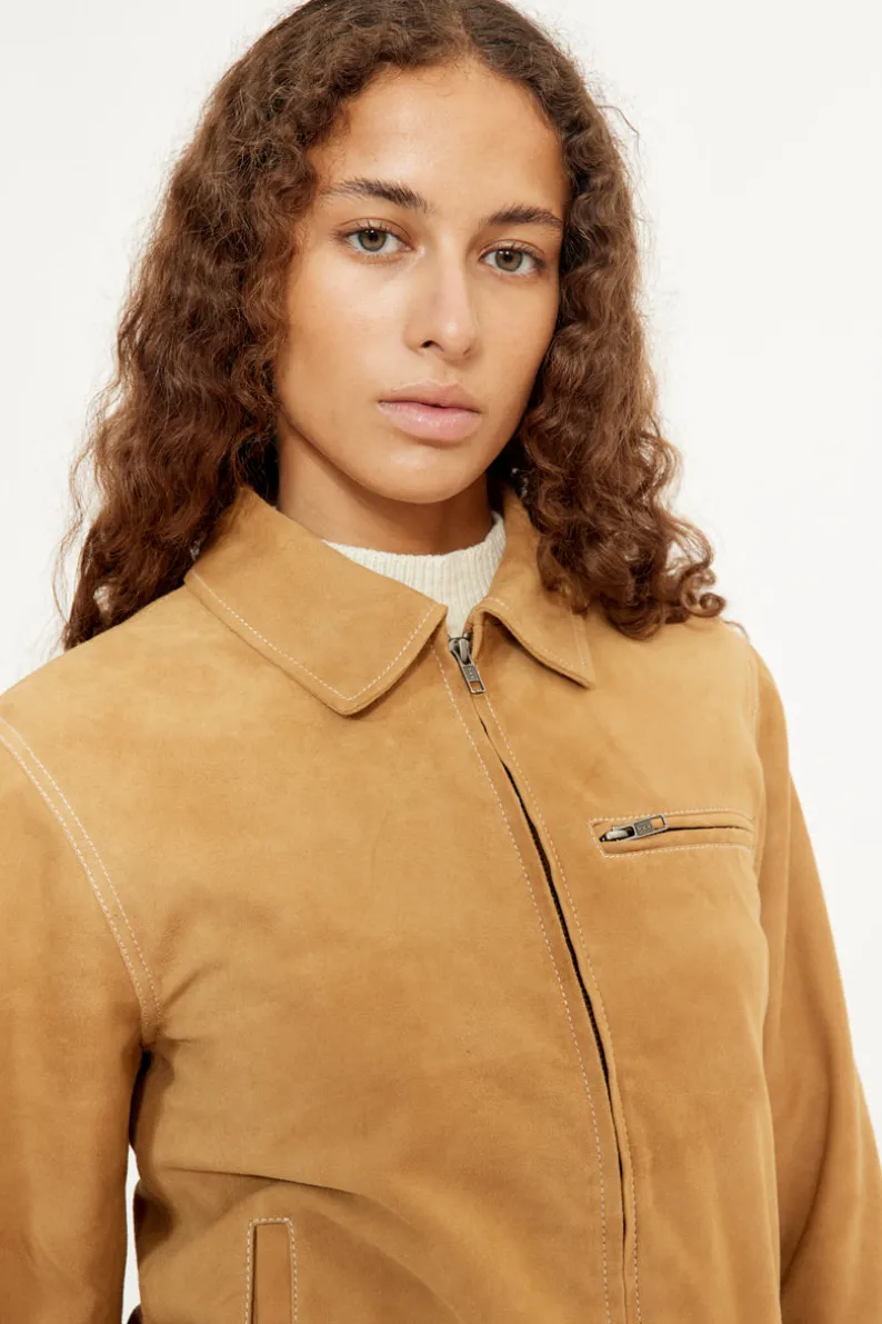 Musier Paris veste en daim bonny