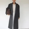 Musier Paris manteau long gris superflu