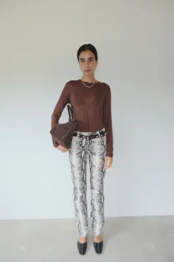 Musier Paris pantalon imprimé python kaa
