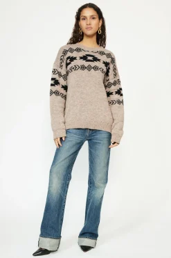 Musier Paris pull jacquard maroon
