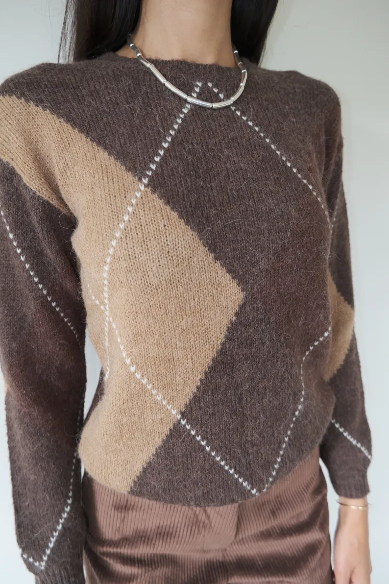 Musier Paris pull losange burli