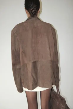 Musier Paris veste en daim aida