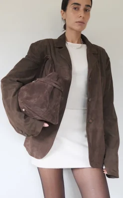 Musier Paris veste en daim aida